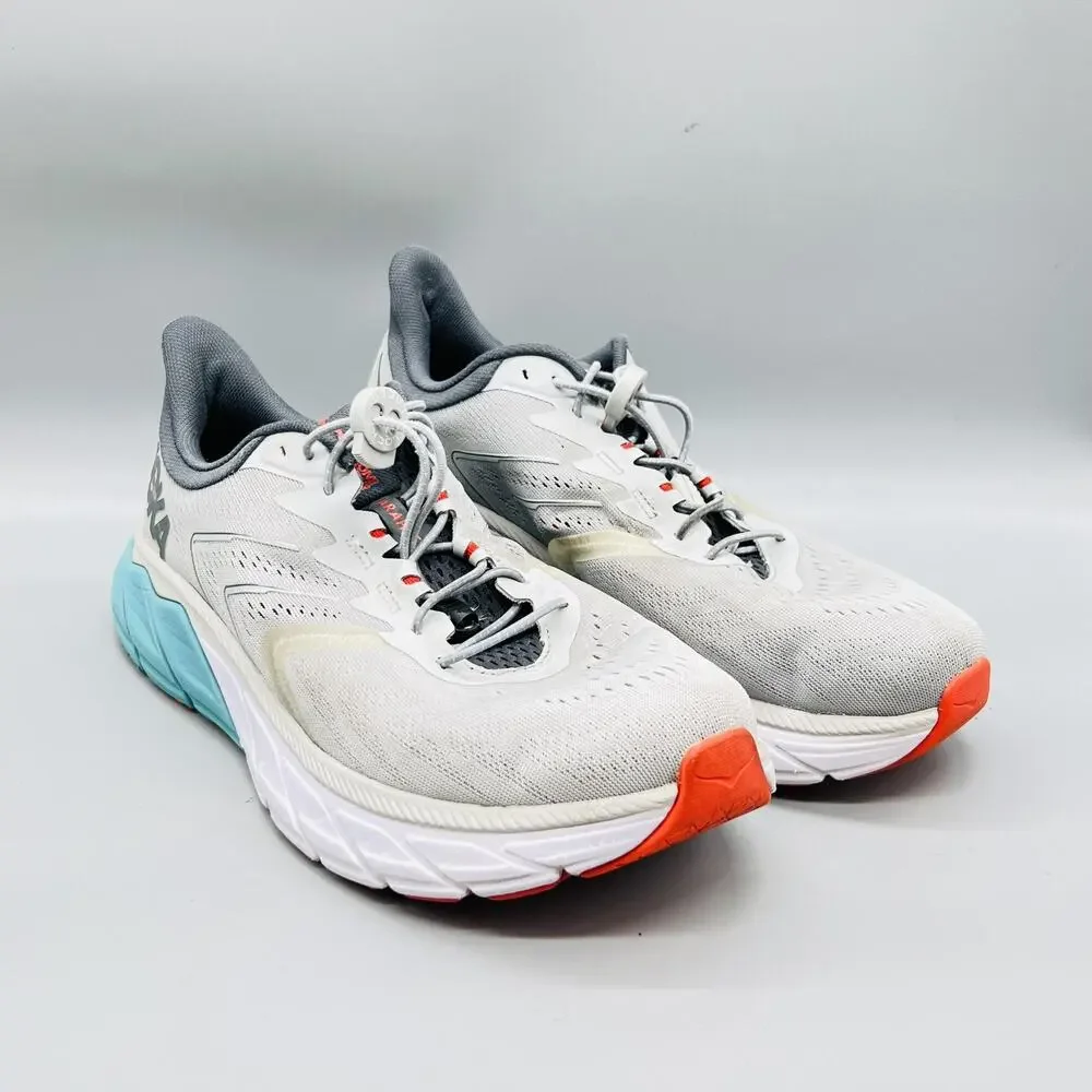 Hoka One One Shoes Mens 11 Gray Mesh Arahi 5 Running Athletic Sneakers Comfort